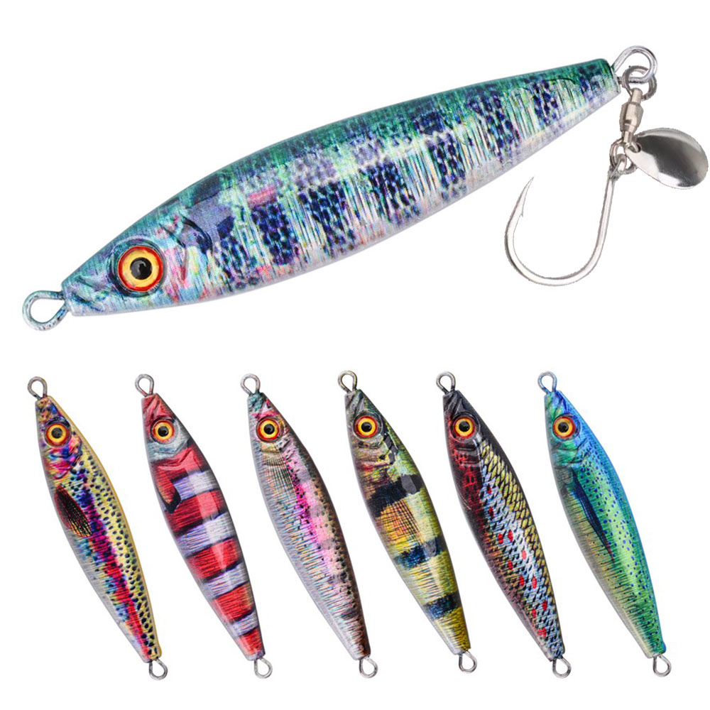 Fishing Lure Blade Bait - Metal Jig Lure With Spinning Blade