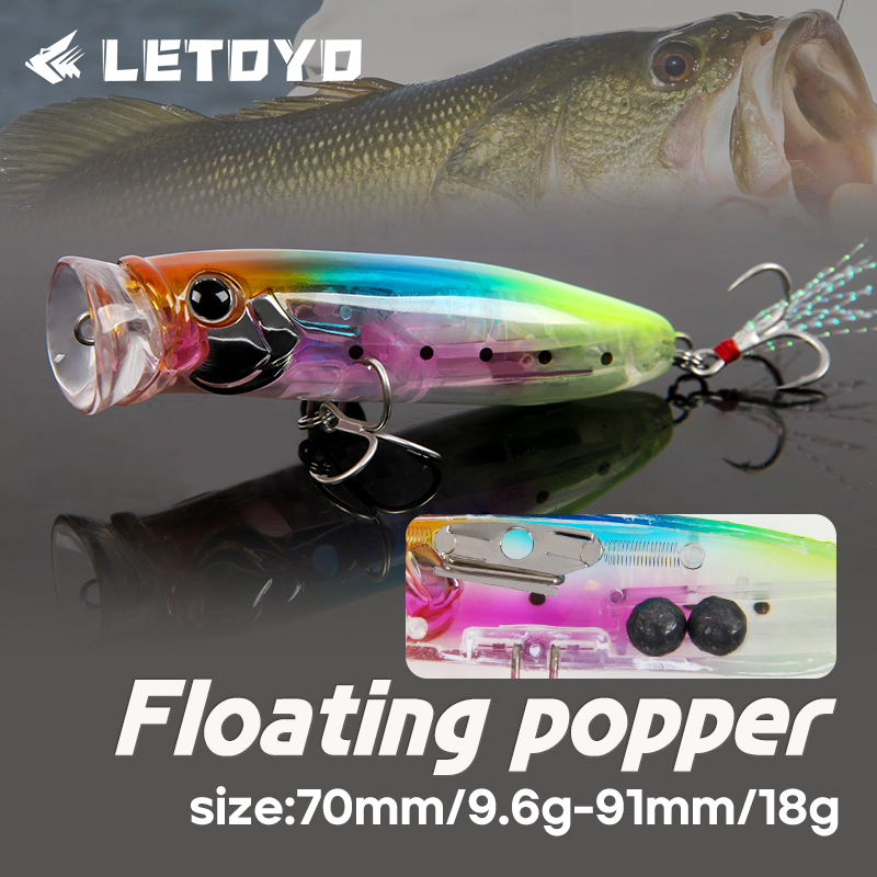 LETOYO 9.6g/18g Floating Poppe - Fishing Lure Topwater review and price