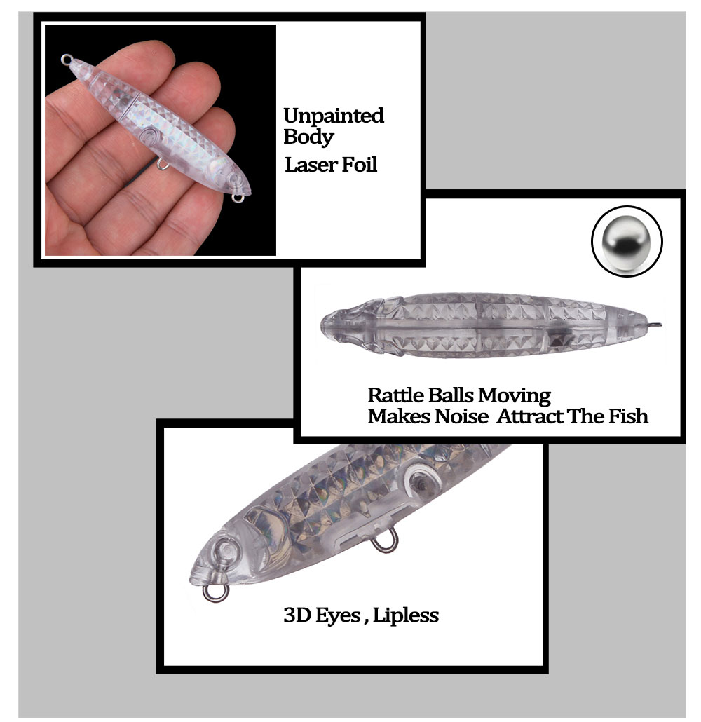 Chan’sHuang 20PCS Unpainted Bl - Fishing Lure Topwater review and price